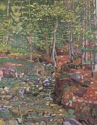 Ferdinand Hodler The Forest Interior near Reichenbach (nn02) oil painting